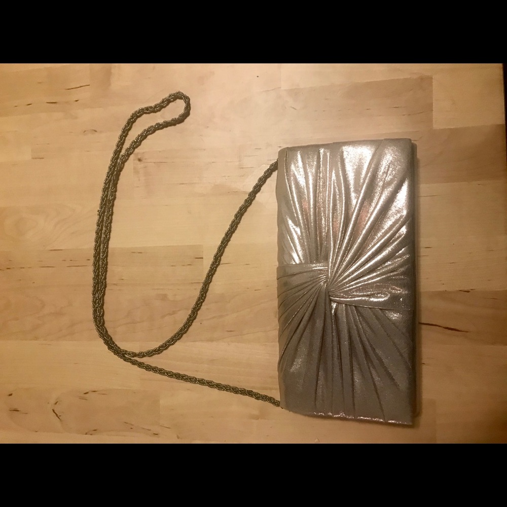 Gold evening bag